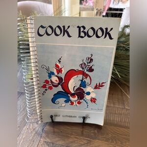 Vintage First Lutheran Church North Dakota Cookbook Recipes 1980's